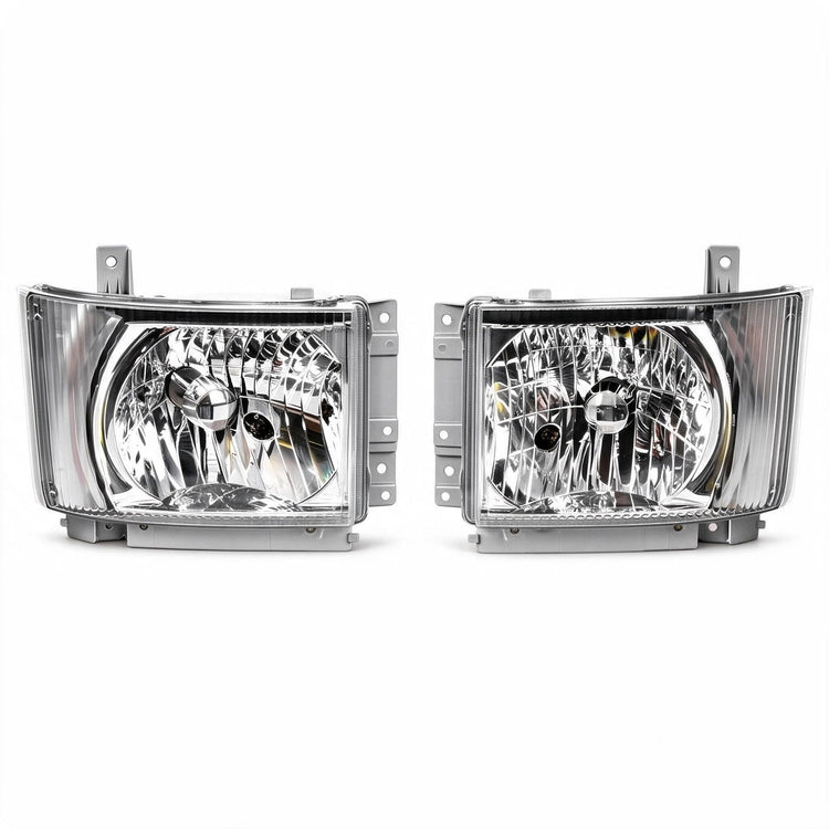 Headlight Assembly Set LH RH Manual Adjuster H4 Suitable for Isuzu F Series FRD-0