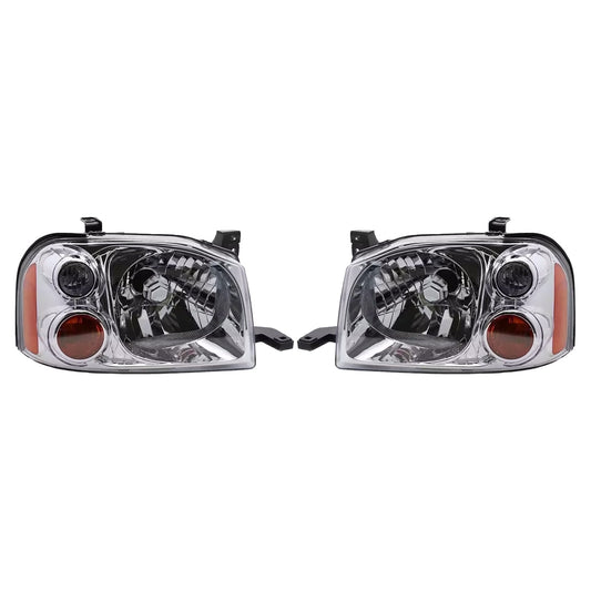 LeftRight Pair Light Front Lamp Head Lights Suitablefor Nissan Navara D22 01-15-0