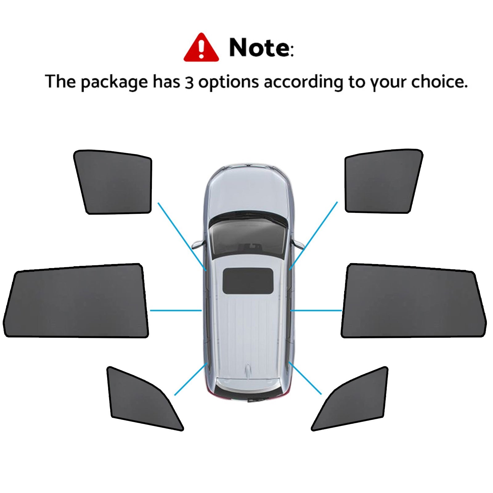 Magnetic Mesh Sun Blind Shades Front & Rear Suitable For Audi Q7 4LB 2006-2015-2