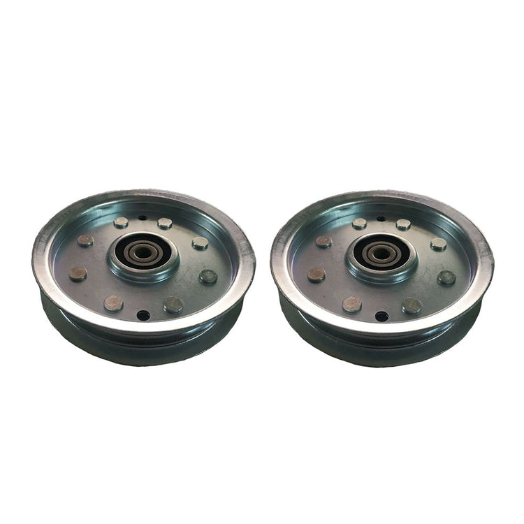 2x Flat Idler Pulley 753-08171 Suitable For Cub Cadet & MTD Ride-On Mowers 756-04129-0