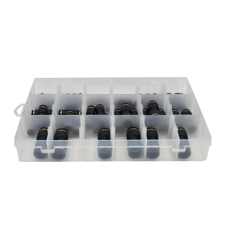 50x Imperial Pneumatic Push in Air Line Hose Quick Connect Kit Nylon Hose-4