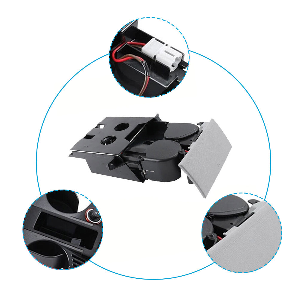 Suitable ForVW T5 Transporter Ashtray Cup Coin Holder Dual Drink RH 7H285860130T-1