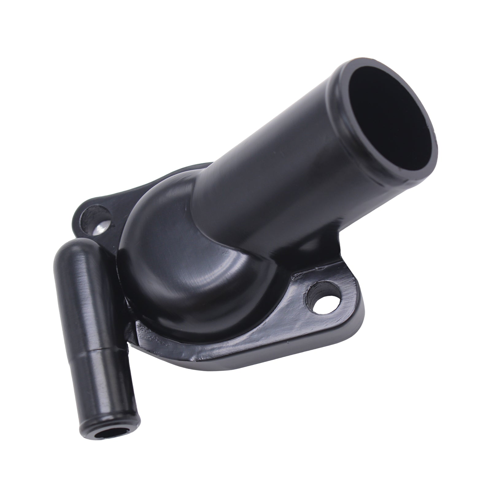 Single Outlet Aluminium Water Neck Black Suitable for Holden Commodore V8 Black-4