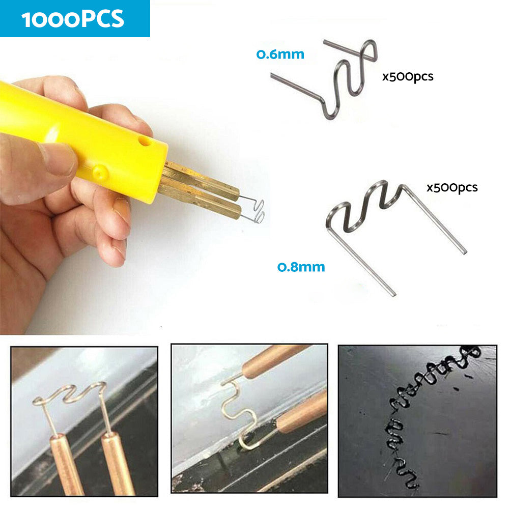 1000PCS Hot Staples Plastic Welding Wave Stapler For Car Bumper Repair Tool Kits-3