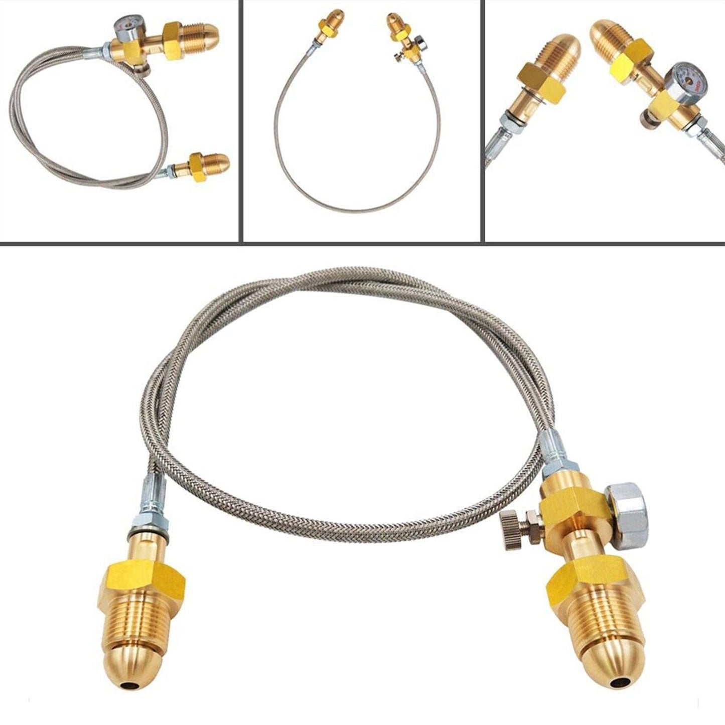 Refill Station Transfer Adaptor Hose Suitable For BS 341 No.3 Argon Cylinder-2