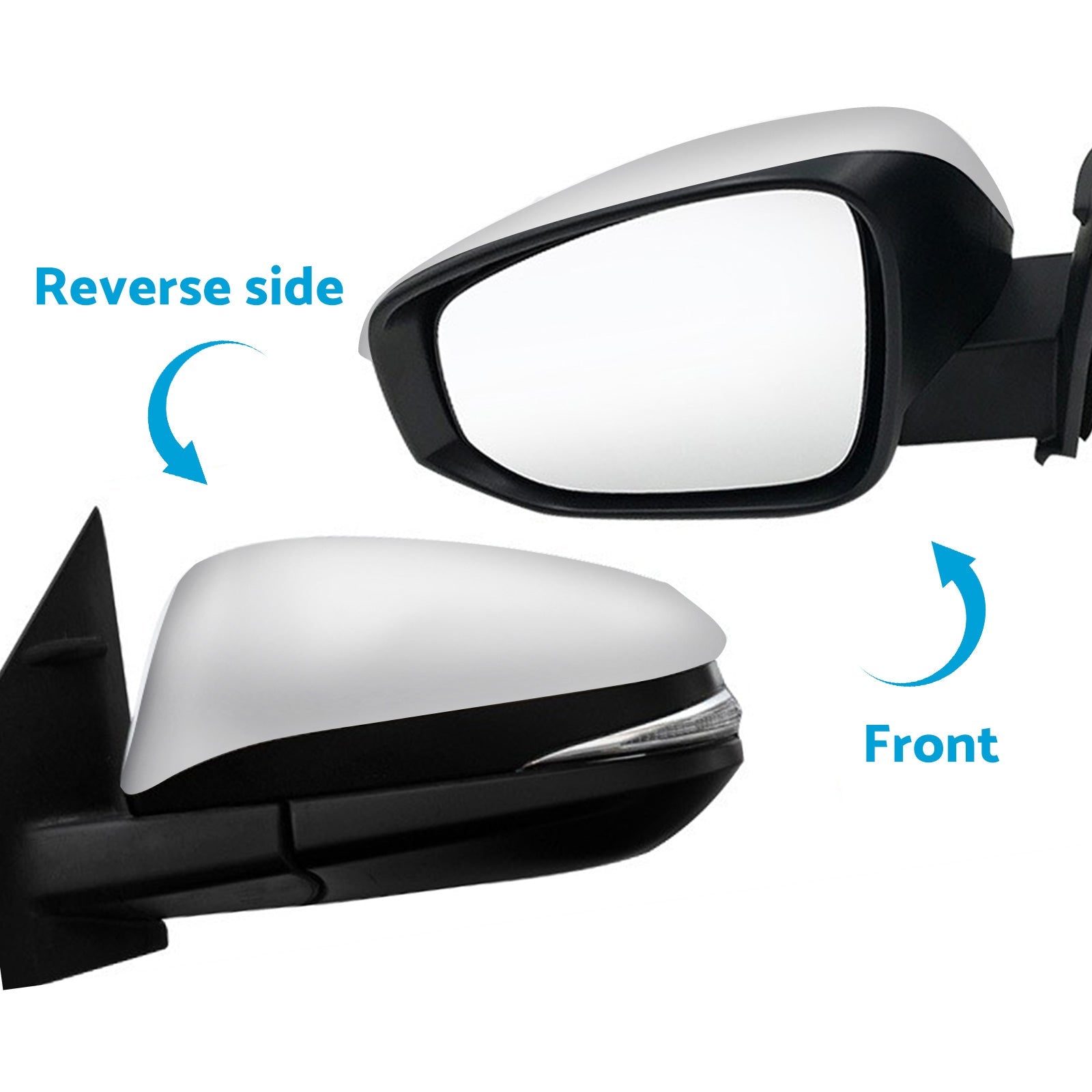 Door Mirror Silver Suitable for Toyota RAV4 2013 - 2018 Left Side 5-wire-1