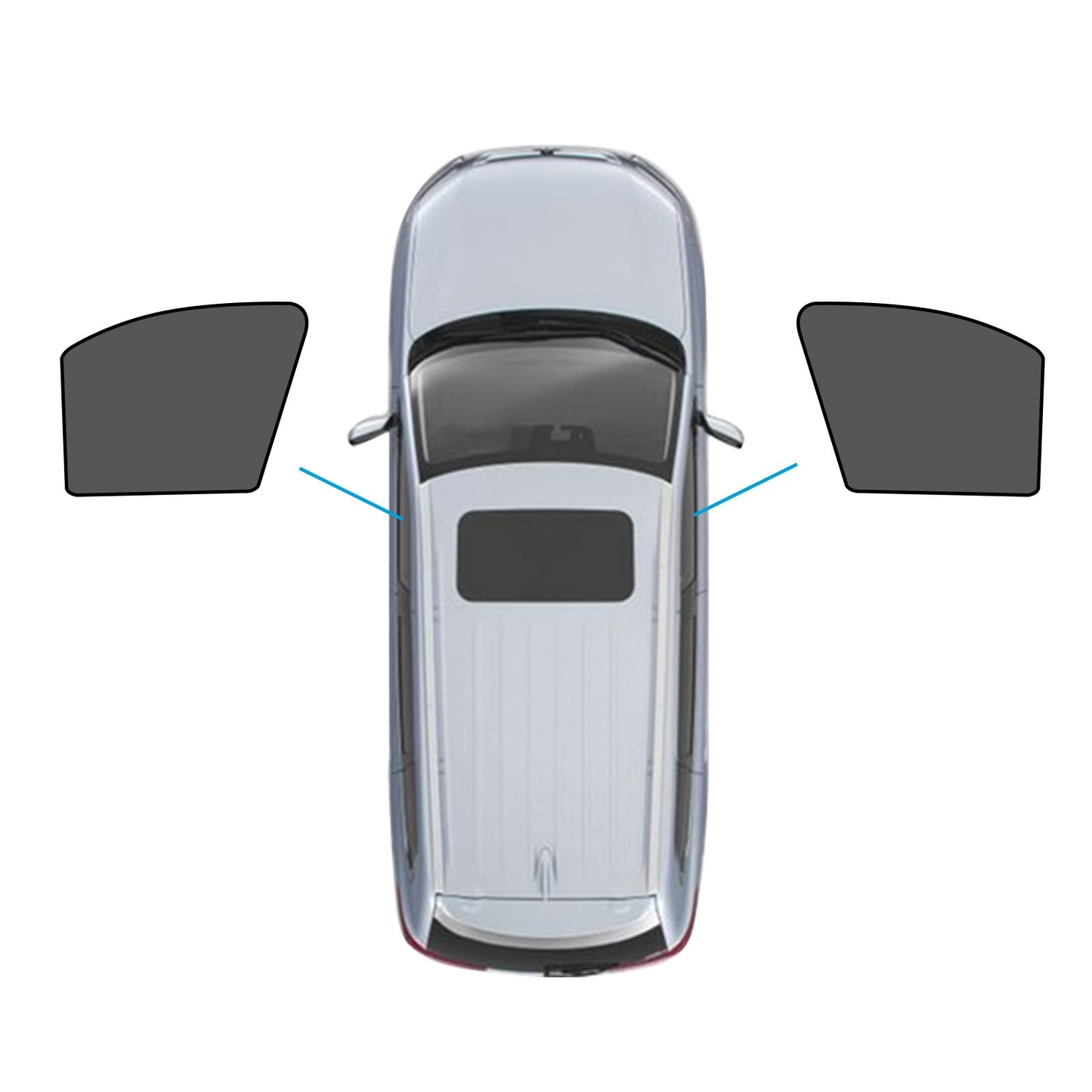 Car Window Magnetic Mesh Sun Blind Shades Front & Rear Suitable For BMW X1 E84 2010-2015-3