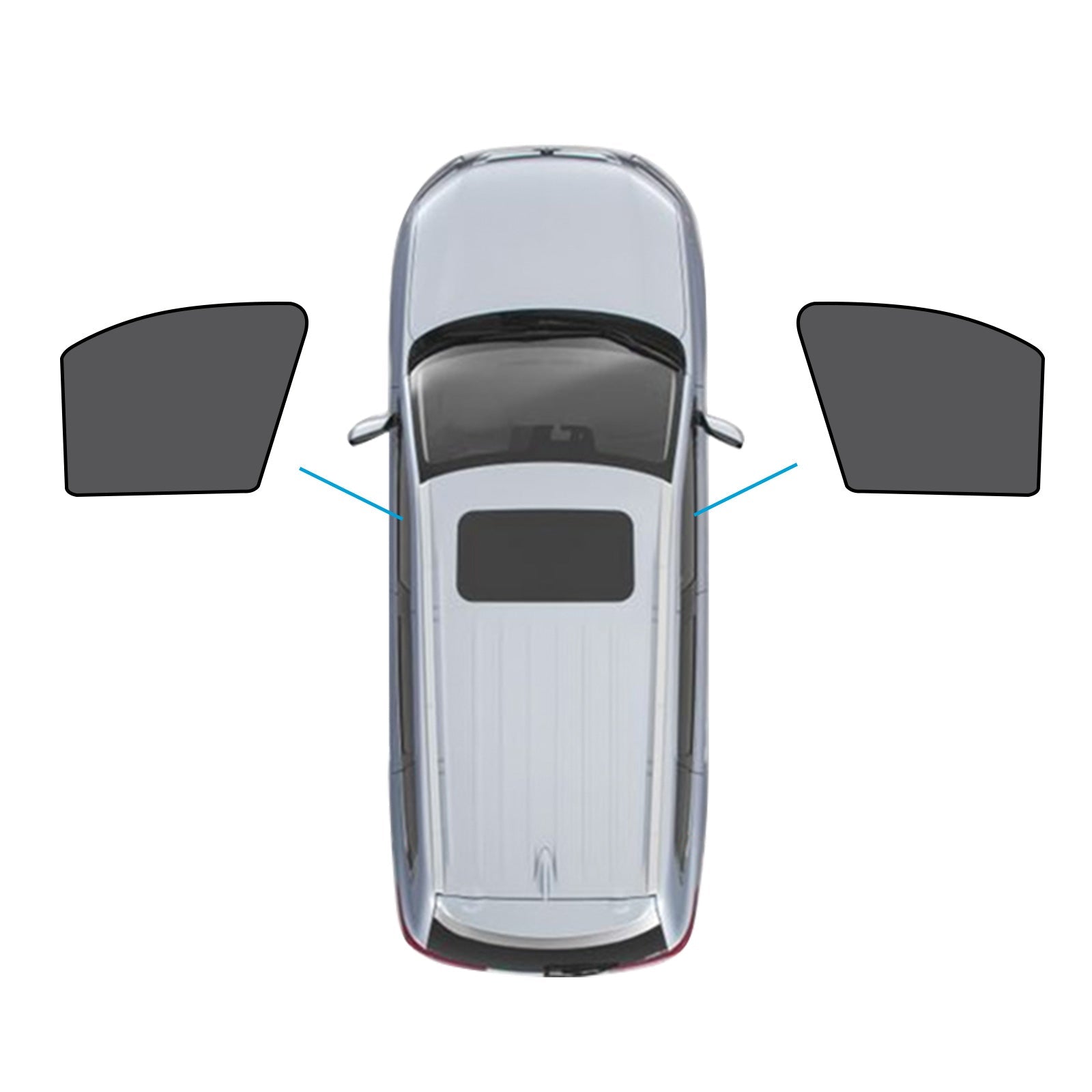 Car Window Magnetic Mesh Sun Blind Shades Front & Rear Suitable For BMW X1 E84 2010-2015-3