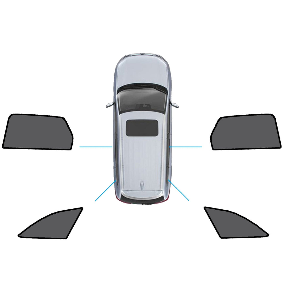 Magnetic Mesh Sun Blind Shades Suitable for Audi A4 Wagon B9 2016+On Front/Rear-5