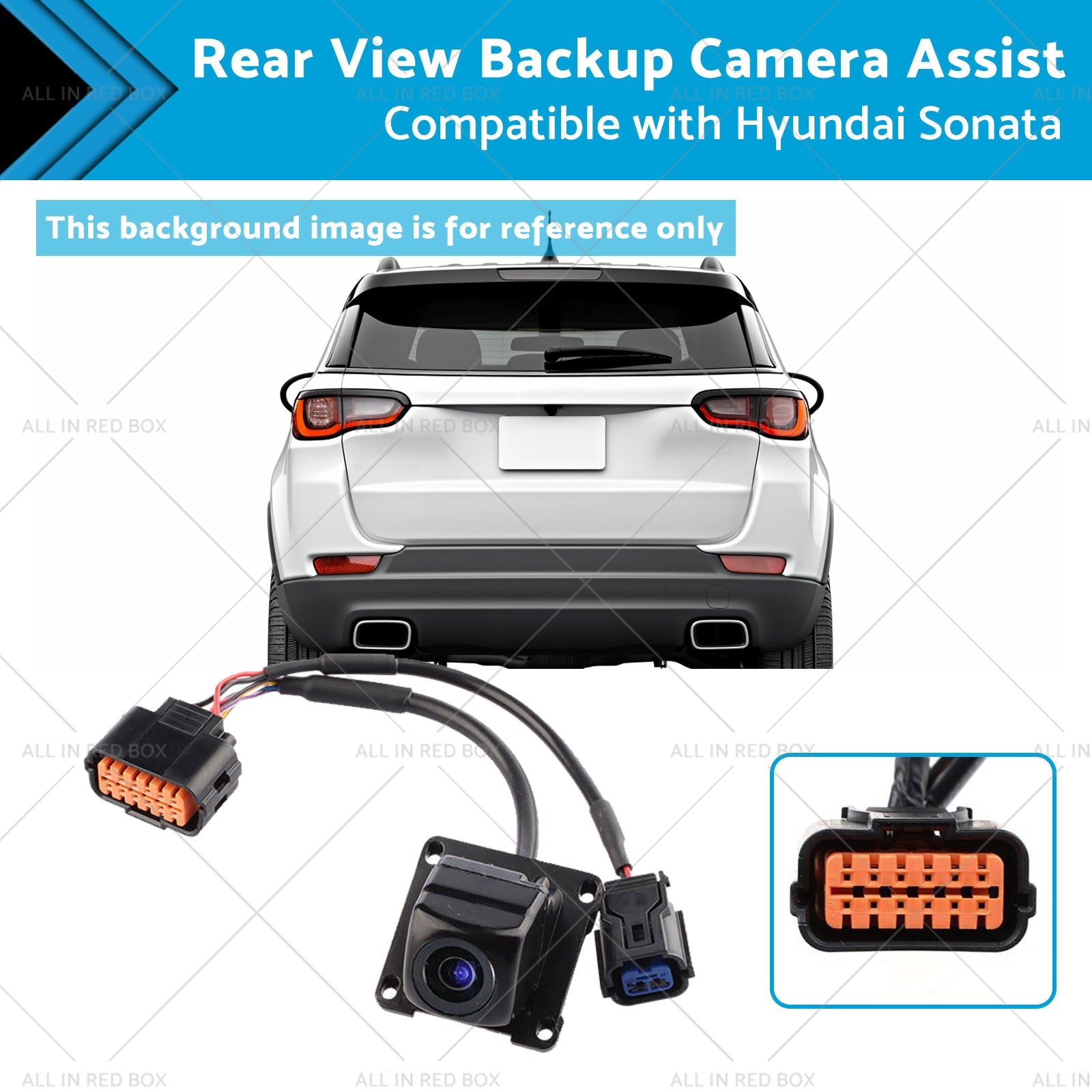95766 - E6201 Rear View Backup Camera Assist Suitable for Hyundai Sonata 15 - 17 - Frazy's Auto Parts