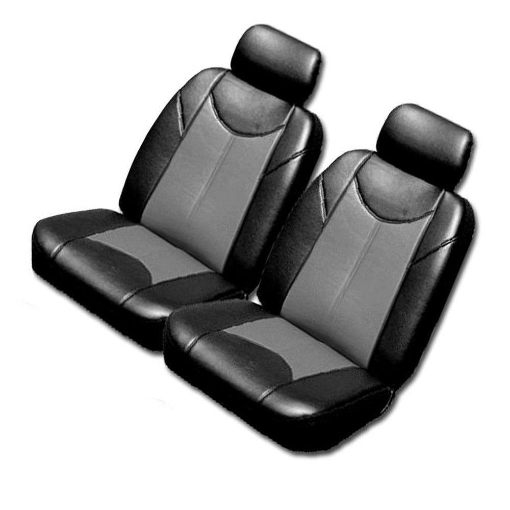 Leather Look Seat Covers Grey Suitable For Mazda BT-50 Single Cab 2011-2020-2