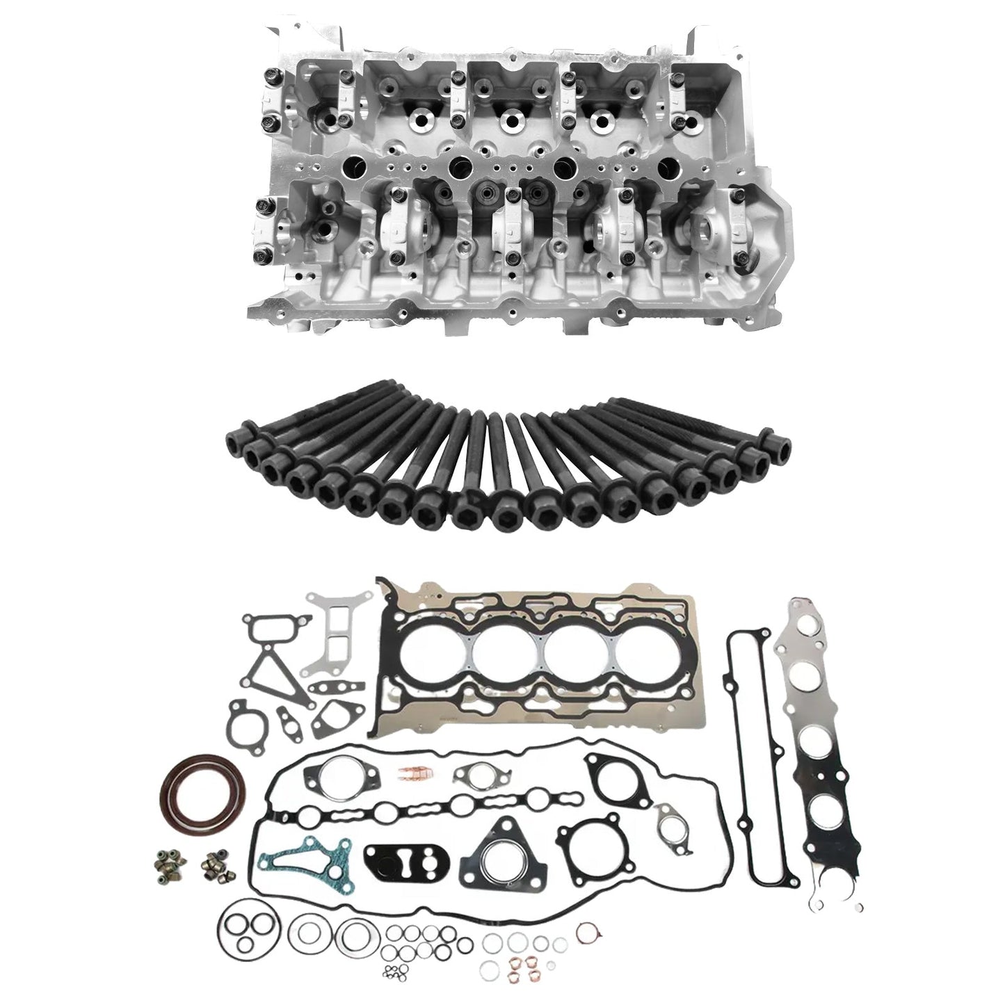 Complete Cylinder Head Kit With Gaskets & Bolts Suitable For Mitsubishi Triton 4N15-0
