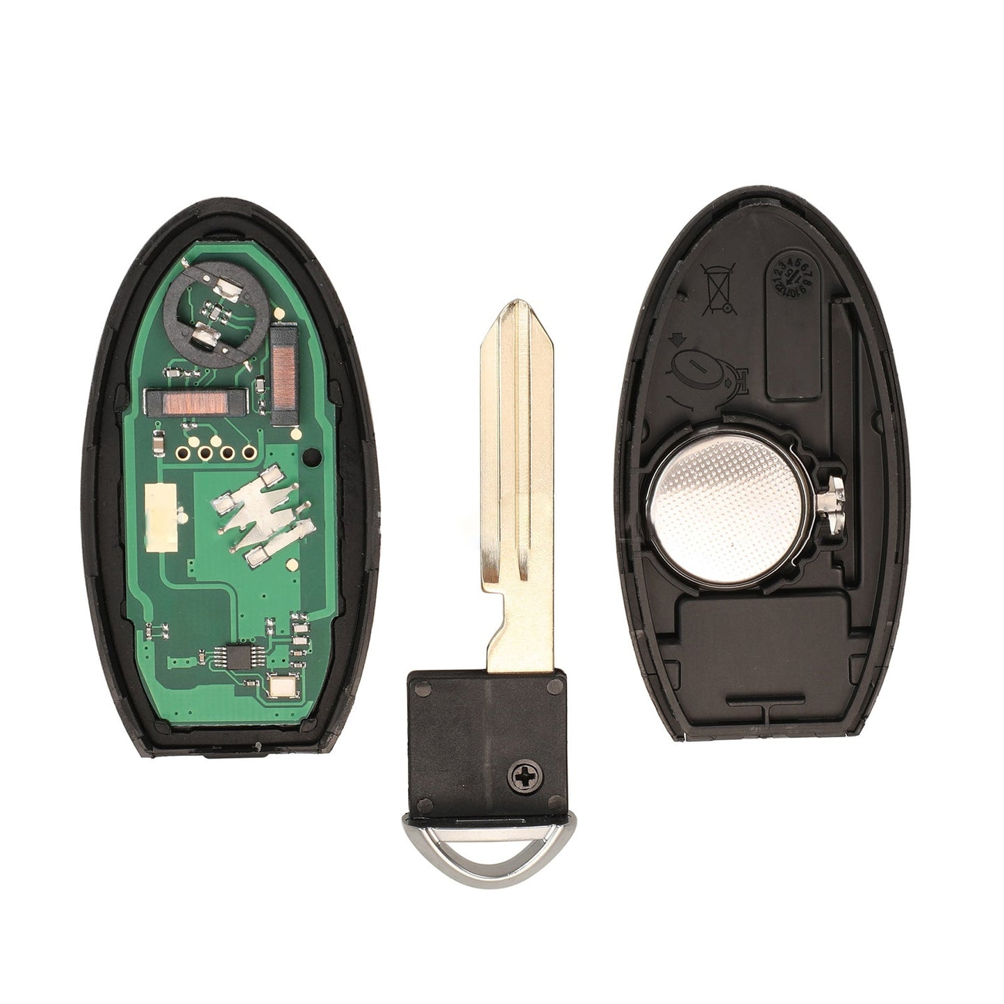 2x 433MHz 2 Buttons Chip Smart Remote Key Fob Suitable For Nissan Navara Cube-3