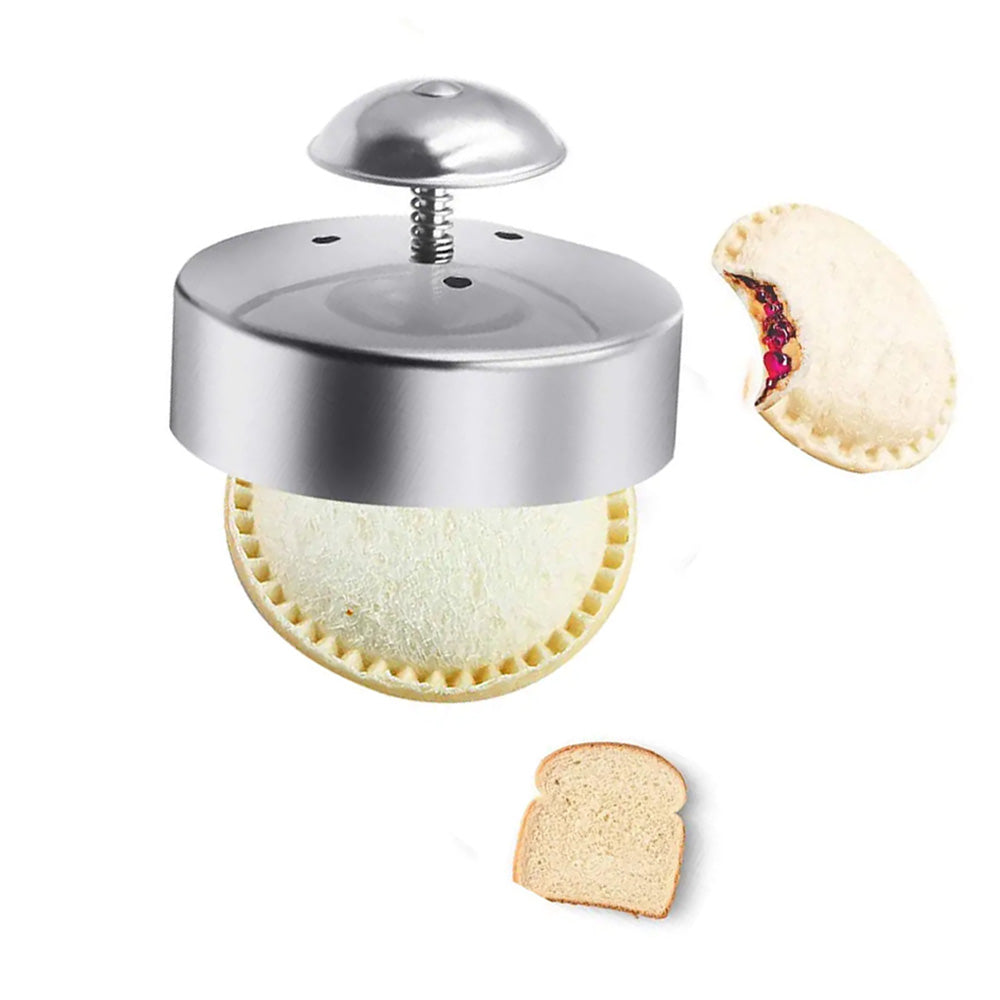 Uncrustable Sandwich Cutter Sealer Maker 304 Stainless Steel 3. 5 inch for Kids-3