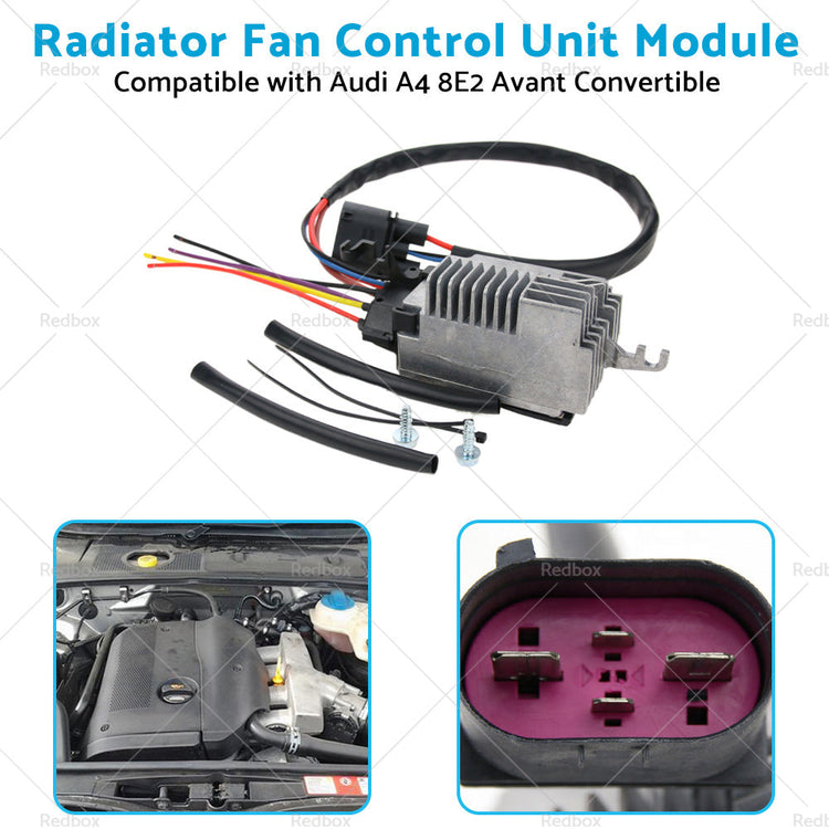 Radiator Fan Control Unit Module Suitable for Audi A4 8E2 Avant Convertible-4