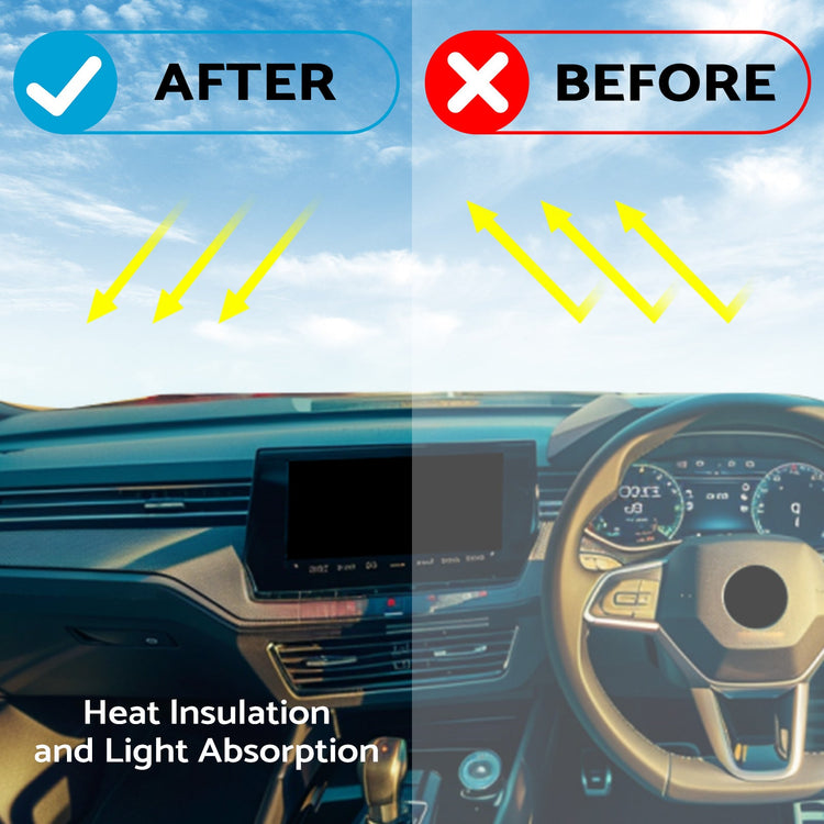 Black Non-Slip Dash Mat Suitable For Skoda Octavia Mk3 2013-2020 Dashboard Cover-1
