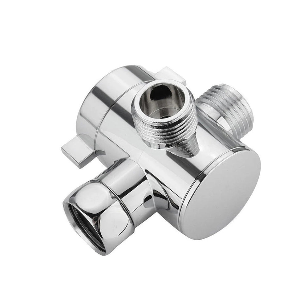 1 2 in Three Way T-adapter Valve For Toilet Bidet Shower Head Diverter Valve-0