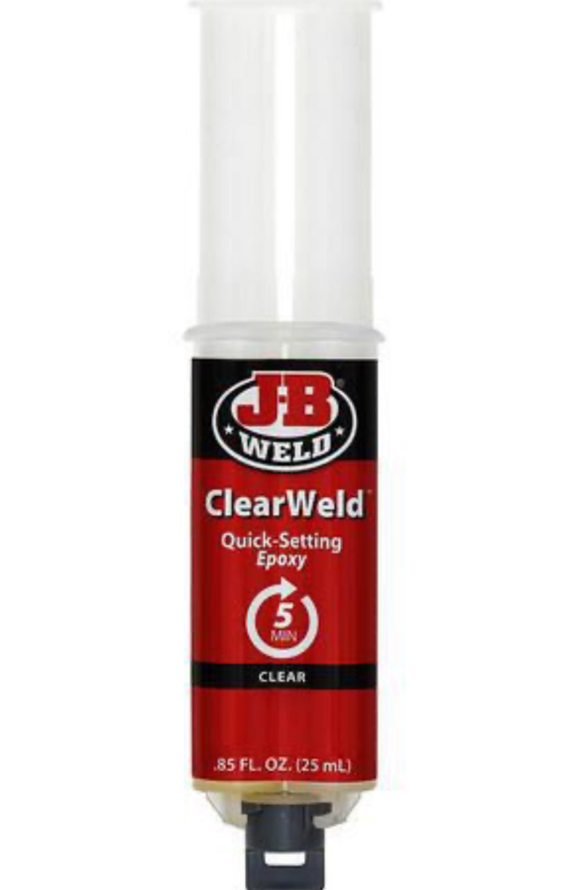 JB Weld ClearWeld Epoxy Adhesive Syringe Mixer 25ml - 50112