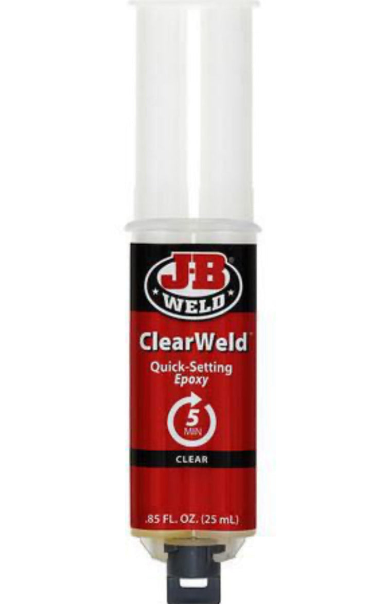 JB Weld ClearWeld Epoxy Adhesive Syringe Mixer 25ml - 50112
