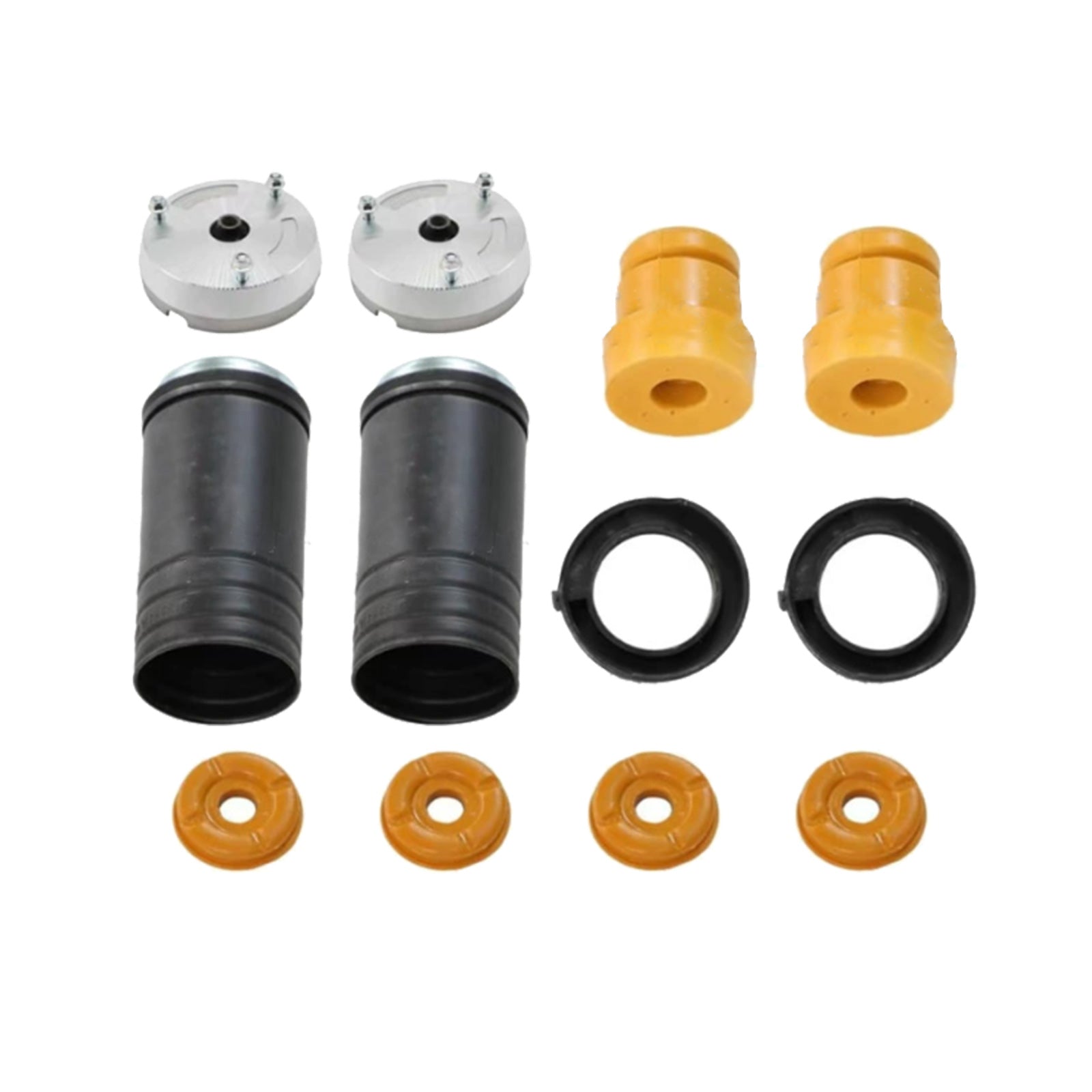 2x Front Strut Mount Tops Bushing&Bump Stop Dust Cover Suitable For BMW X5 E70-0