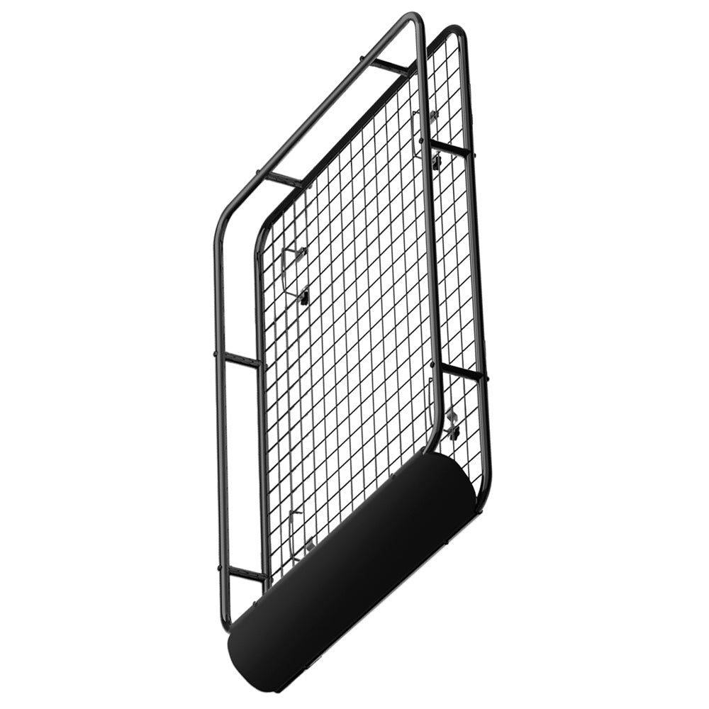 Roof Rack Basket Steel Black Suitable for Vehicles with Roof Rails-0