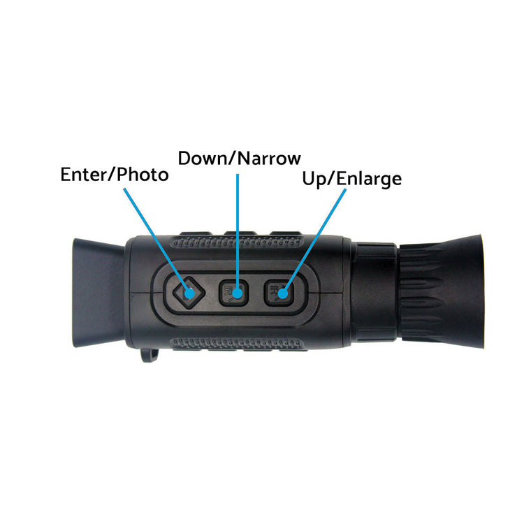 IR Night Vision Monocular 5X Zoom Telescope Digital Camera Hunting HD Video 1080-2