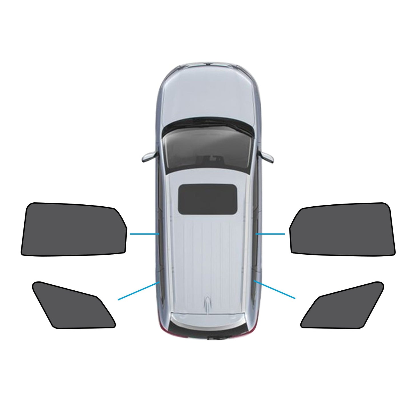 Window Magnetic Mesh Sun Shades Suitable For Kia Sportage 2021-2024 UV Protection-3
