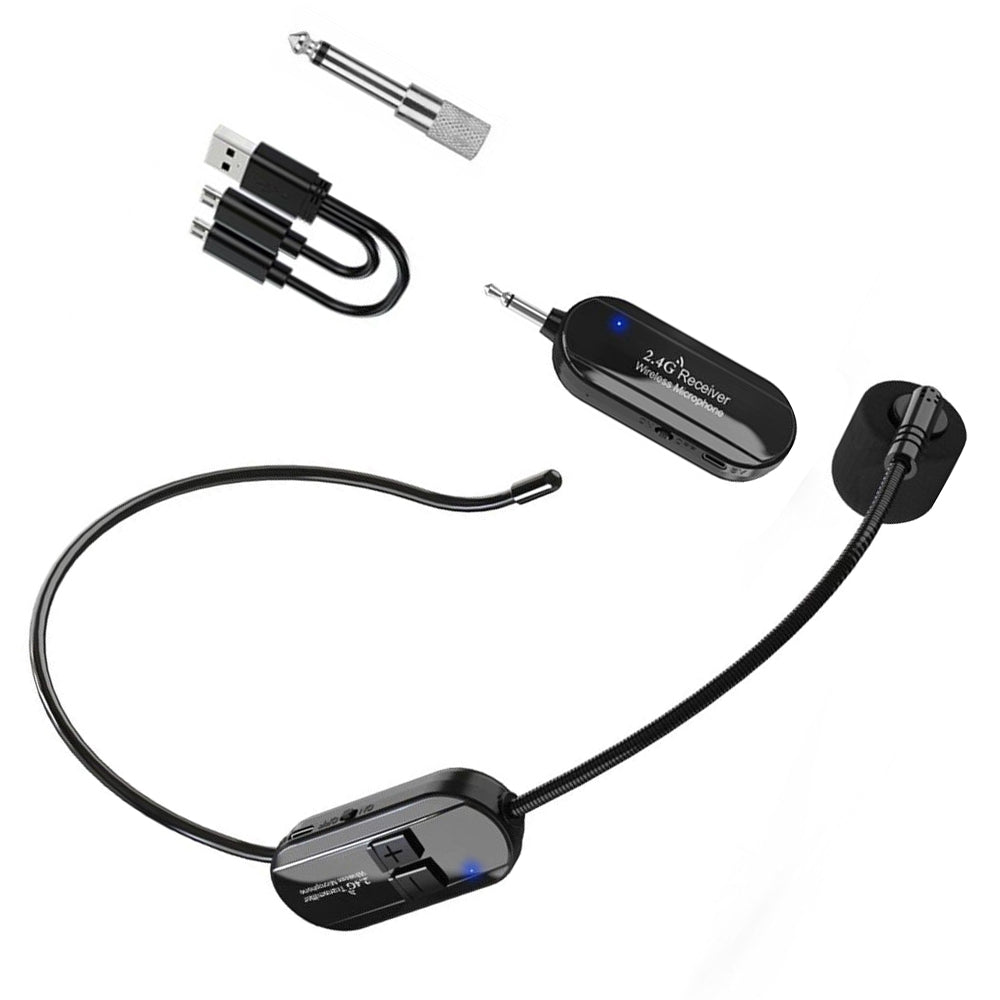 Wireless Microphone Headset 2.4G Suitable For Pro Audio Voice Teaching Outdoor Use-2