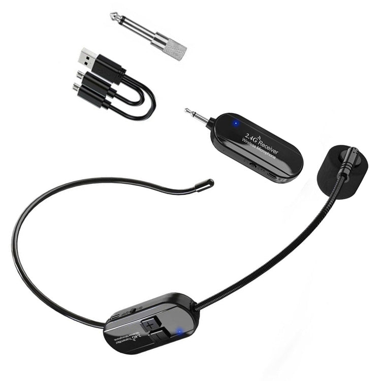 Wireless Microphone Headset 2.4G Suitable For Pro Audio Voice Teaching Outdoor Use-2