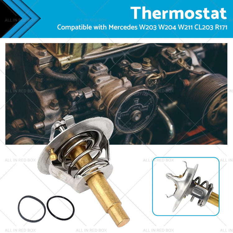 Thermostat with Seal Suitable for Mercedes W203 W204 W211 CL203 R171 2712030575-0