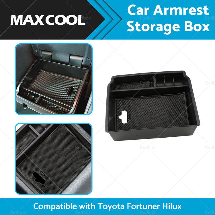 Car Armrest Storage Center Console Tray Box Suitable For Toyota Fortuner Hilux-1