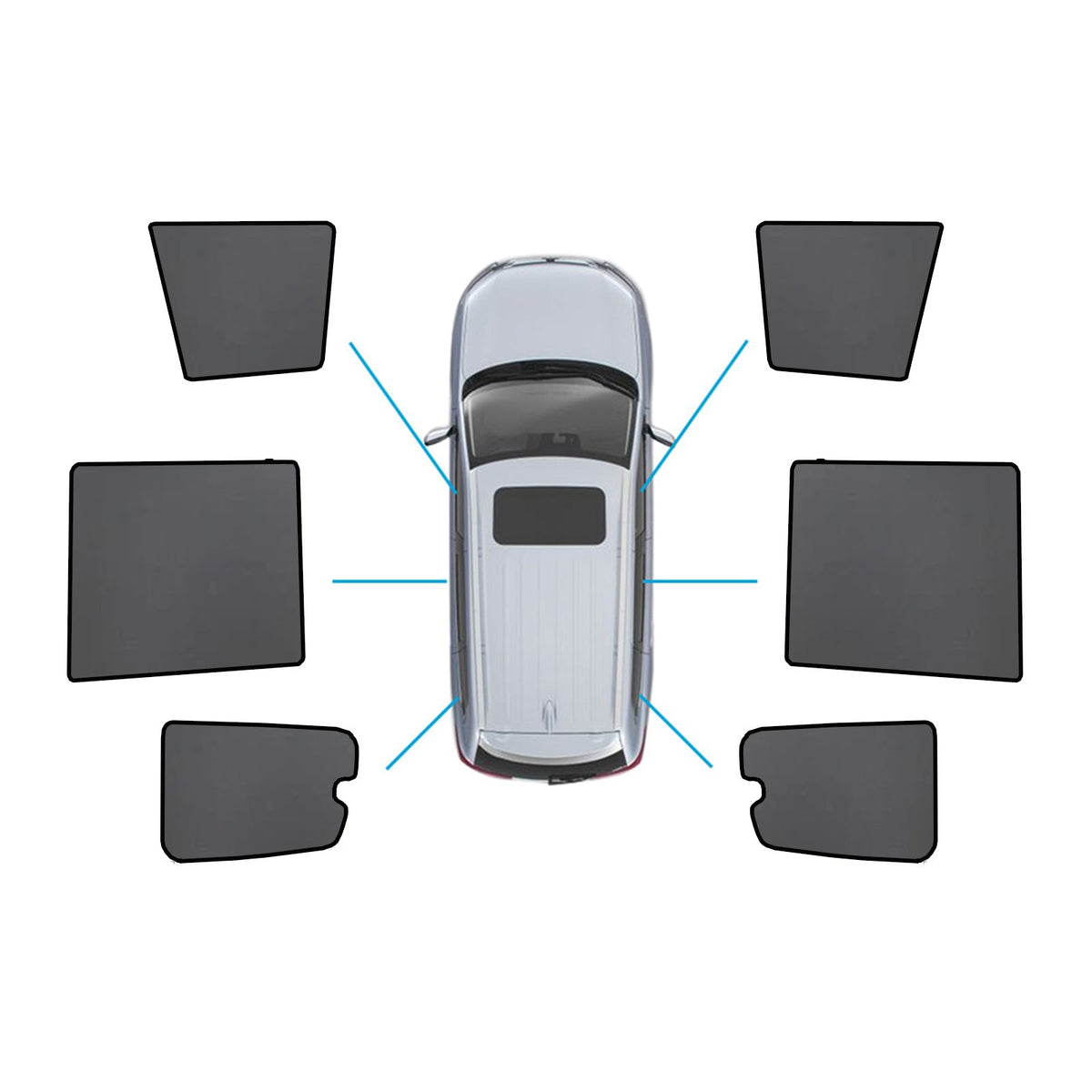 Car Window Sun Protection Blinds Suitable For Mitsubishi Pajero 2006-2022-5