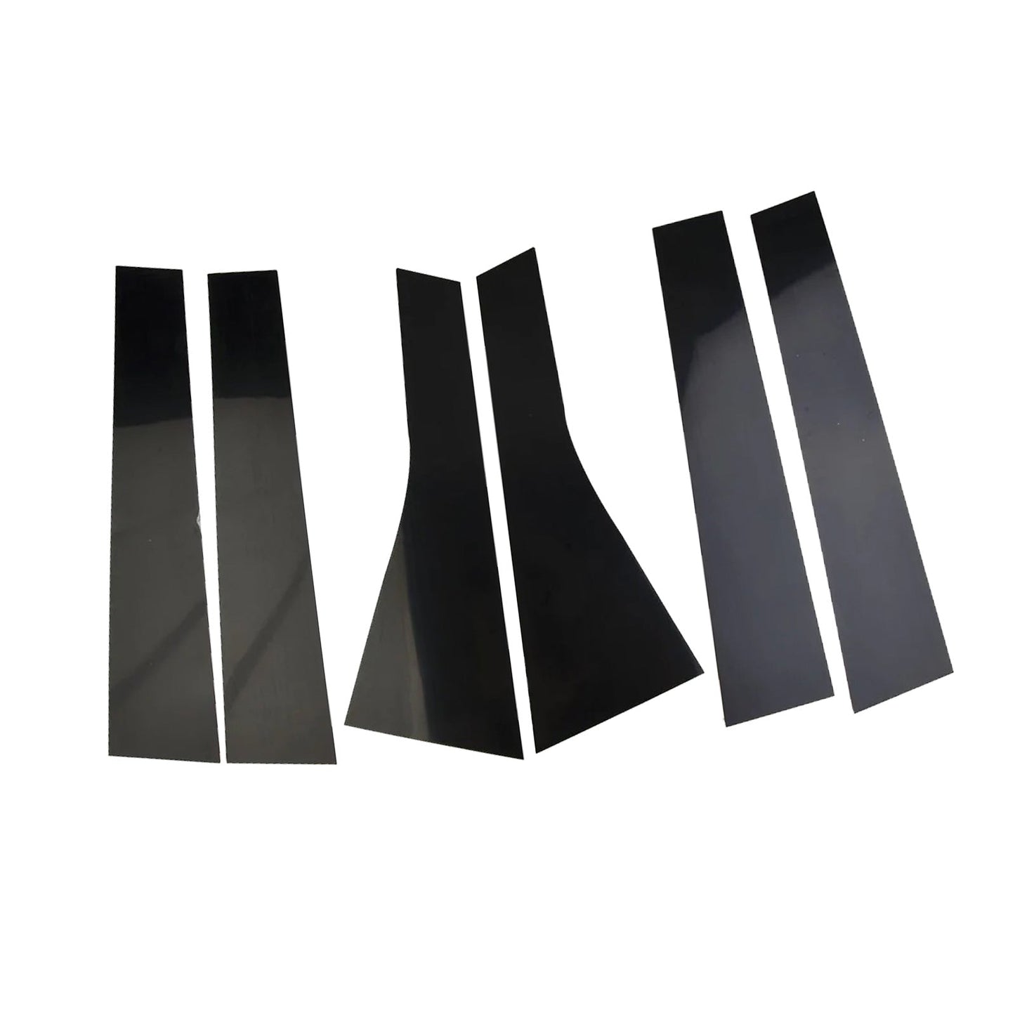 6x Black Pillar Post Cover Trims Suitable For Jeep Grand Cherokee 2011-2021-0