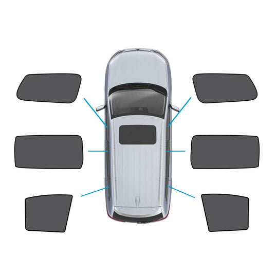 6x Window Magnetic Mesh Sunshades Front & Rear Suitable For Kia Carnival YP Series 2015-2020-0