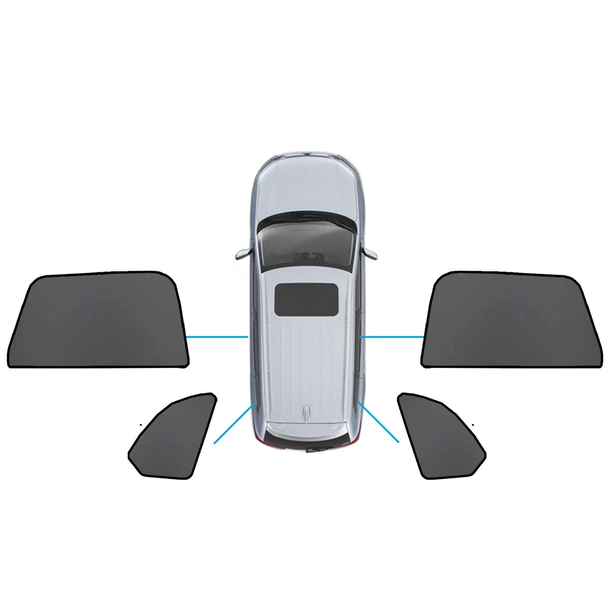 Car Window Sun Shade Magnetic Sun Blind Mesh Suitable For BMW X5 F95 / G05 2018-On-3