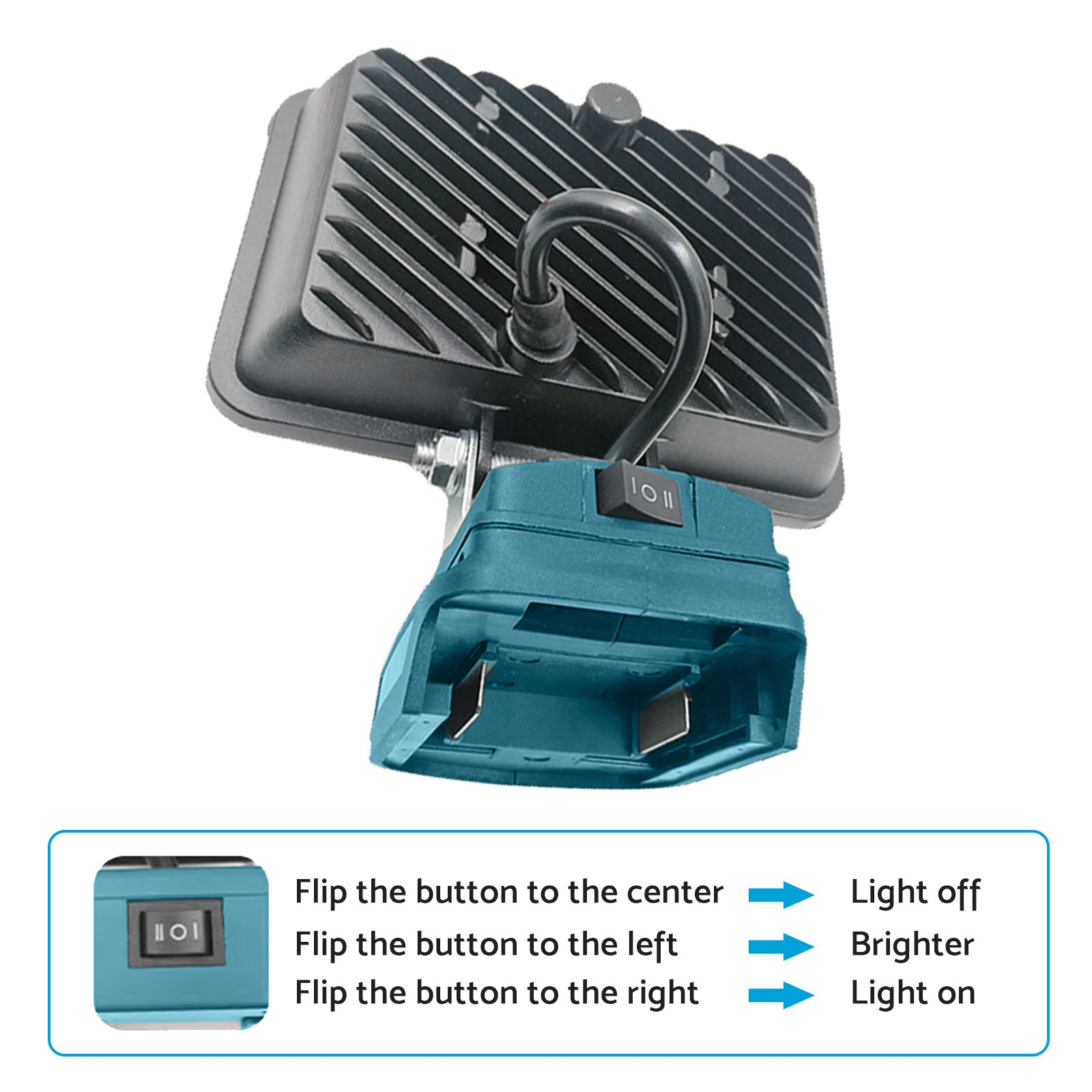 8in LED Work Light Suitable For Makita 18V Li-Ion Battery Workshop Flashlight-4