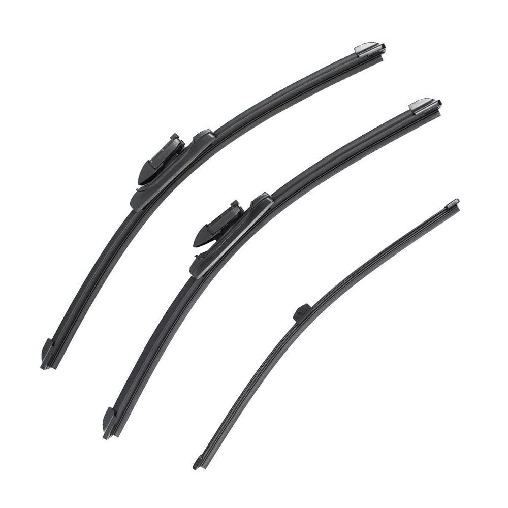 Wiper Blade Set 3pcs Suitable for Volkswagen Polo Hatch 2010–2017-2