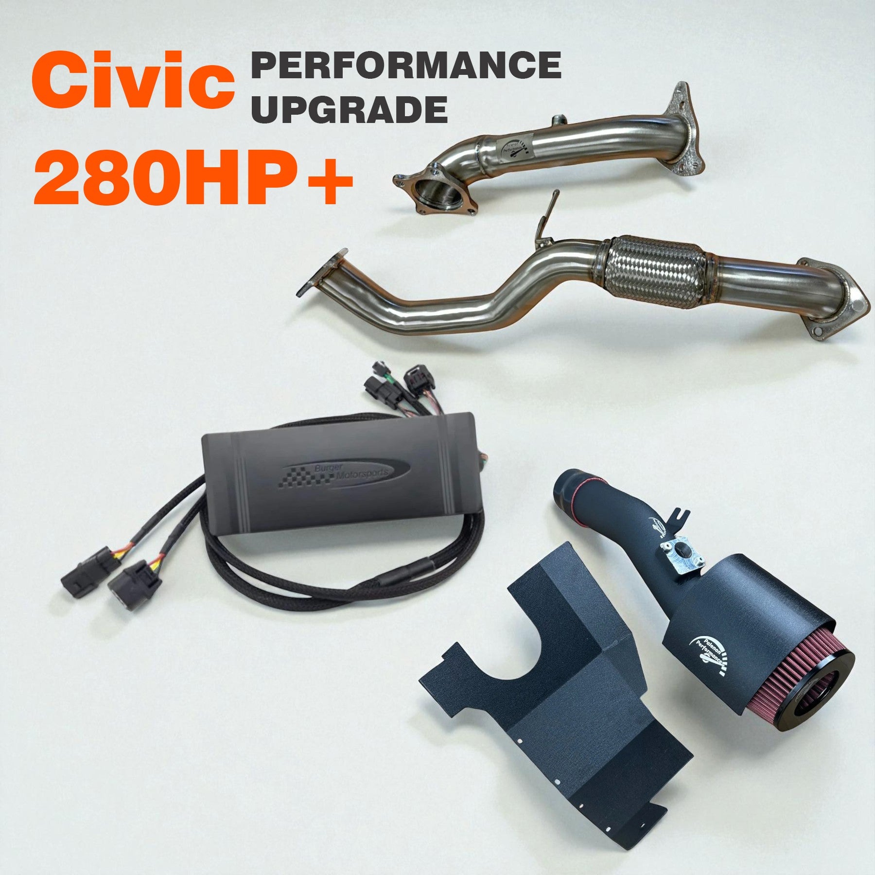 280HP Performance Upgrade For 2016-2021 Honda Civic 10th Gen 1.5T-0