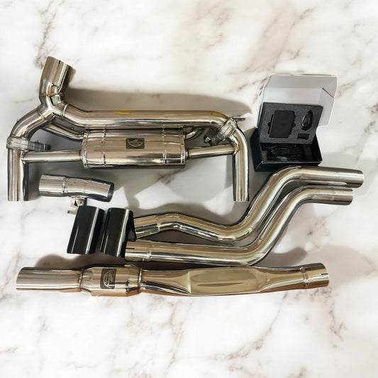 2015-2019 BMW F30 340i B58 Full Valve Performance Exhaust System | Palenon Performance-0