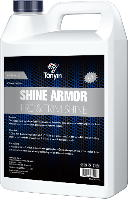 TONYIN SHINE ARMOUR TYRE & TRIM SHINE 4L (WATER BASED 1:3)