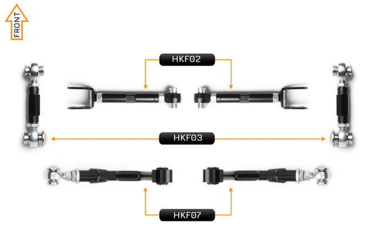 V2 PRO Arm Kit - Ford Mustang S550 (Rear)
