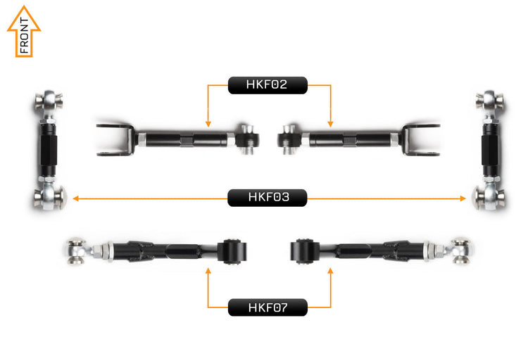 V2 PRO Arm Kit - Ford Mustang S550 (Rear)