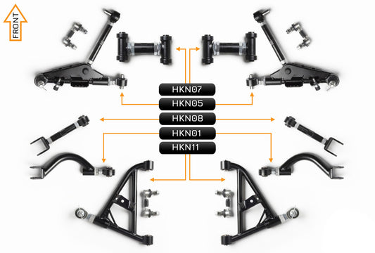 V2 PRO Arm Kit - Nissan Skyline R32 (Front & Rear)