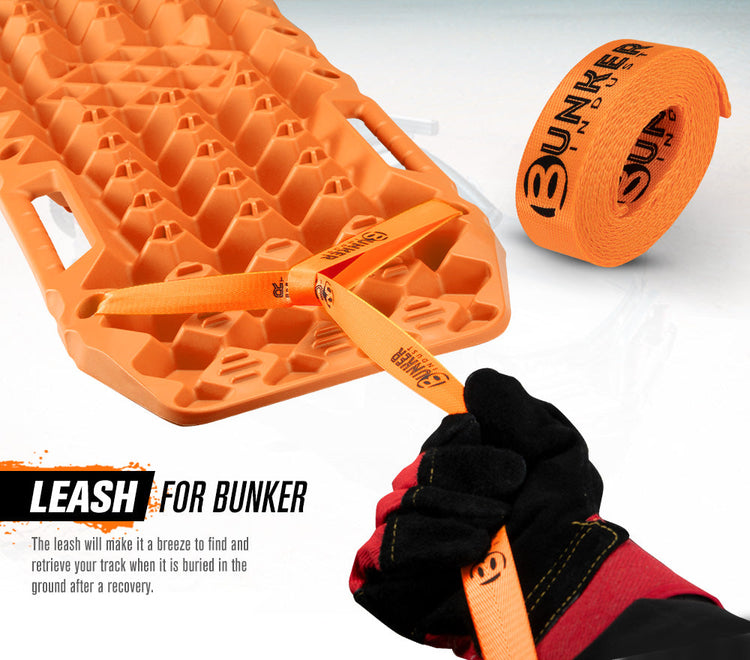 Bunker Indust Recovery Tracks Farm Jack Base 10T Board Sand Mud Snow OffRoad 4WD - Orange