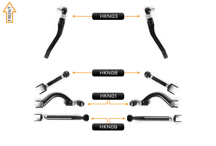 V2 Essentials Arm Kit - Nissan Silvia S13 (Front & Rear)