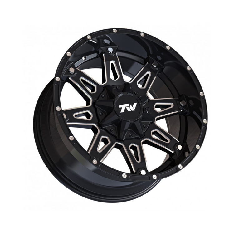 TW Spear Offset Gloss Black with Milled Accents