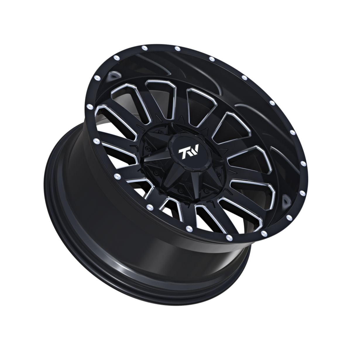 TW Triangle Gloss Black with Milled Accents