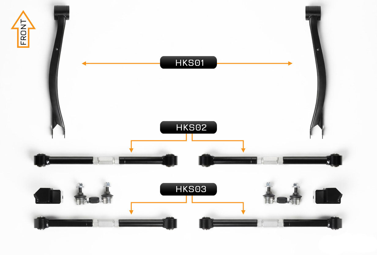 V2 PRO Arm Kit - Subaru Forester SF (Rear)
