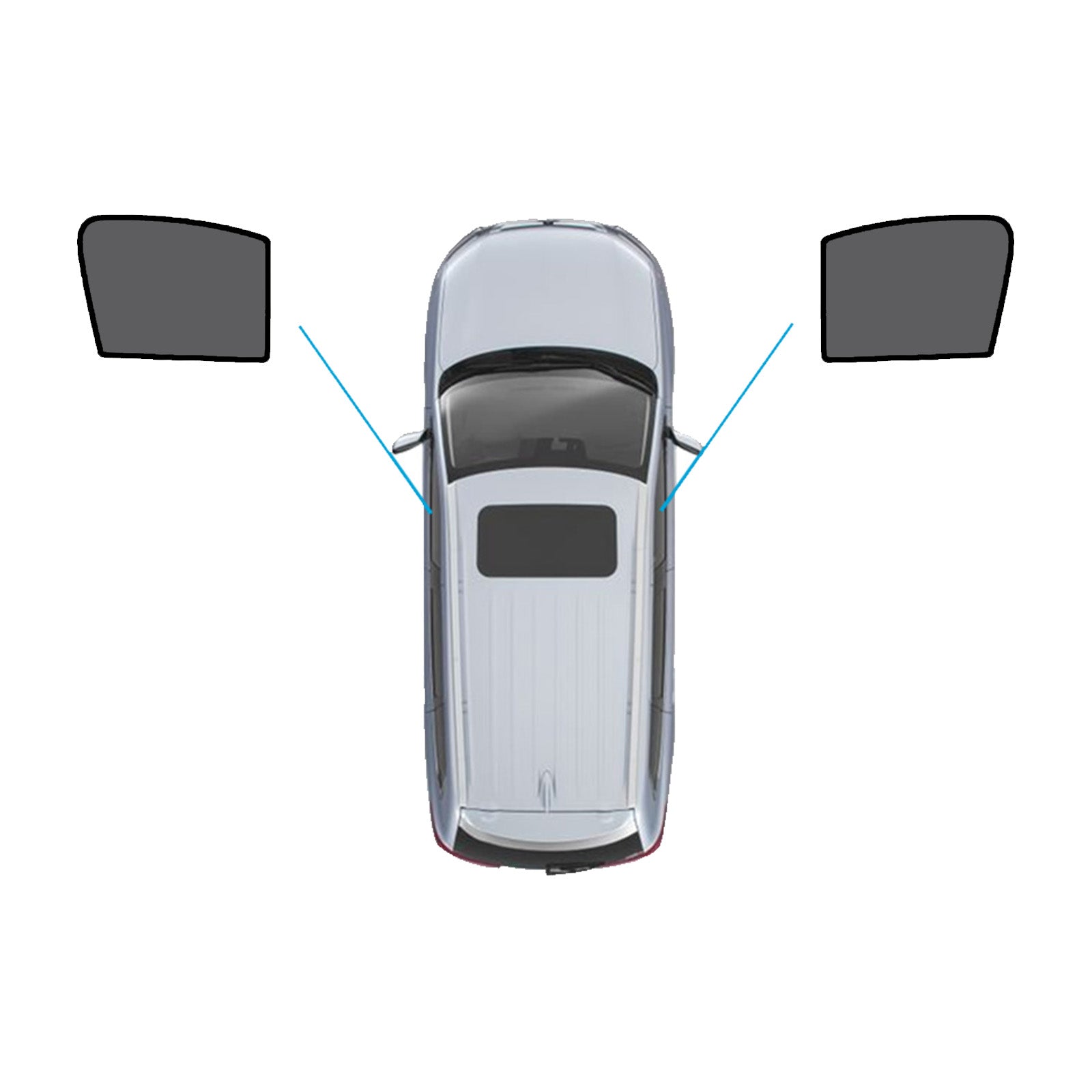 Window Sun Shades Magnetic Mesh Accessories Suitable For Mercedes-Benz GLA 2020-On-1