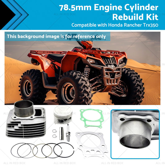 78.5mm Engine Cylinder Rebuild Kit Suitable For Honda TRX350 Rancher 2000-2006-0
